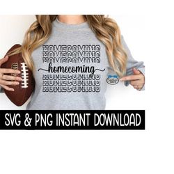Homecoming SVG, Homecoming PNG, Sweatshirt SvG File, Homecoming Tee Shirt Instant Download, Cricut Cut Files, Silhouette
