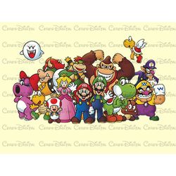 Super Mario Family PNG, Super Mario Bros PNG, Super Mario Luigi PNG, Super Mario Yoshi Png, Luigi Png, Bowser Png, Walui