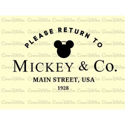 Please Return To Mickey Co Svg File,Snacks Best Day Ever Svg, Mickey Ears Png File, Retro Mickey Svg File, Mickey Head P