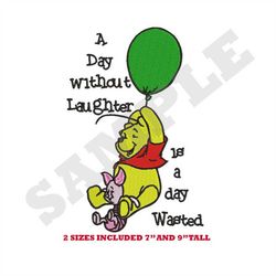 Large Pooh Machine Embroidery Design
