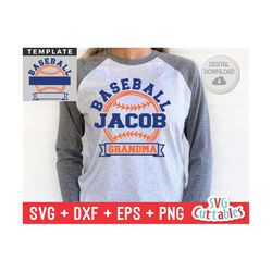 Baseball svg - Baseball Template 0042- svg - eps - dxf - png - Silhouette -  Cricut Cut File - Baseball Team - Digital F