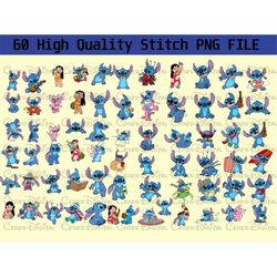 60 Lilo And Stitch Png File, Lilo And Stitch Bundle, Stitch Bundle, Ohana Bundle, Ohana Png, Lilo And Stitch, Stitch Hig
