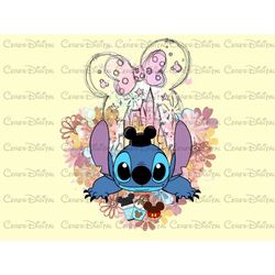 Stitch Mickey Ears Png, Stitch Png, Stitch Png File, Mickey Snacks Png File, High Quality, Fast Download, Lilo And Stitc