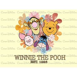 Retro Bear Png, Mickey Snacks Png File, Honey Bear Friends Png File, Honey Bear Png, Honey Bear Special Design Png, Swee