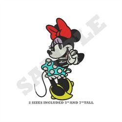 Large Minnie Mouse Machine Embroidery Design