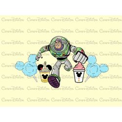 Buzz Lightyear Mickey Snacks Png, Toy Story Buzz Lightyear Png File, Toy Story Png File, Mickey Snacks Png, Highq Qualit