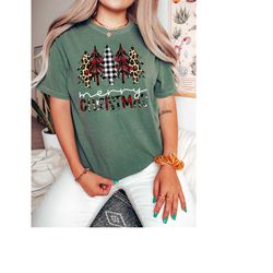 Retro Christmas Comfort Colors Shirt, Merry Christmas Tree Shirt, Vintage Santa Christmas Shirt, Retro Holiday Shirt, Ug