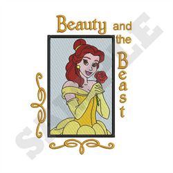 Princess Belle Machine Embroidery Design