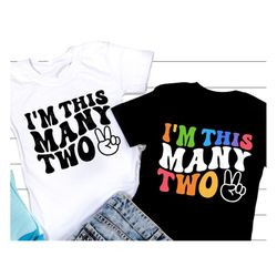 I'm this many 2 SVG PNG, Second Birthday Svg, 2nd Birthday Svg, Retro Birthday Party Shirt, Boys Birthday Gift, Png, Svg