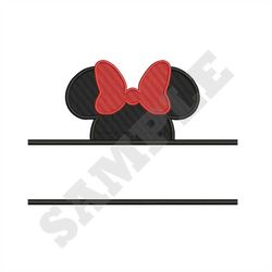 Minnie Mouse Namedrop Embroidery Design