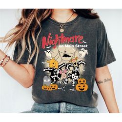 Nightmare On The Main Street Comfort Colors Shirt, Disney Winnie the Pooh Halloween Shirt, Disney Halloween Shirt, Winni