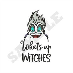 what's up witches machine embroidery design