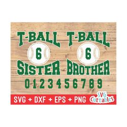 T-Ball svg, Tball svg, T-ball Sister svg, T-ball Brother, T-ball Team, svg, eps, dxf, Silhouette, Cricut Cut File, Digit
