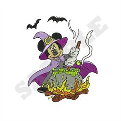 Minnie Mouse Halloween Machine Embroidery Design