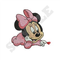 Baby Minnie Mouse Embroidery Design