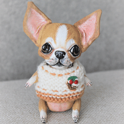 Chihuahua dog toy red