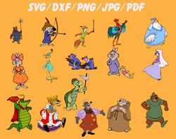 Robin Hood SVG, Robin Hood Bundle SVG, PNG, DXF, PDF, JPG,...