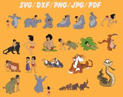 The Jungle Book SVG, The Jungle Book Bundle SVG, PNG, DXF, PDF, JPG,...