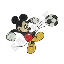 Mickey Mouse Soccer Embroidery Design