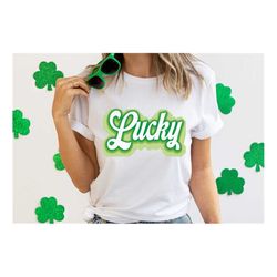 Patrick Day Lucky Shirt, paddys day shirt ,Shamrock tee,Four Leaf Clover, Shamrock Shirts, Patrick's Day, Irish Tshirt,S