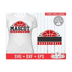 Basketball SVG - Basketball Template 0024 - svg - eps - dxf - Basketball Team svg - Silhouette - Cricut Cut File - svg F