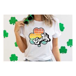 Lucky Shirt,St. Patricks Day Shirt Women, St Pattys Day Shirt Women, Four Leaf Clover, St Patricks Day Shirt Women Shirt