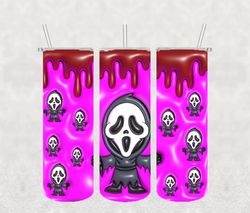 Ghost Halloween Png , 3D Tumbler Wrap, Straight Tumbler PNG Design 20oz/ 30oz Tumbler PNG File instant download
