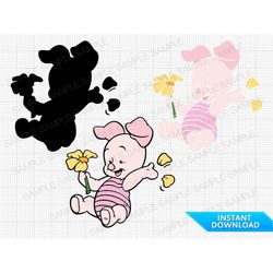 Baby Winnie the Pooh SVG Baby Piglet SVG Baby Winnie the Pooh Cut Files Baby Winnie the Pooh Cricut Baby Winnie the Pooh