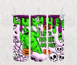 Let's Dogie Halloween Png , 3D Tumbler Wrap, Straight Tumbler PNG Design 20oz/ 30oz Tumbler PNG File instant download