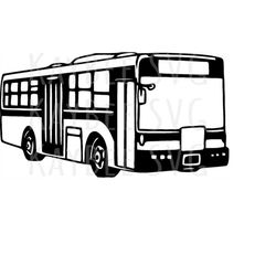 City Bus SVG PNG JPG Clipart Digital Cut File Download for Cricut Silhouette Sublimation - Personal Use Only