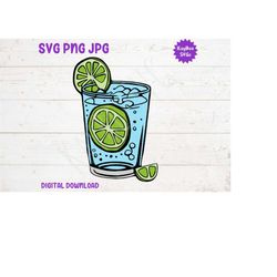 Gin and Tonic SVG PNG JPG Clipart Digital Cut File Download for Cricut Silhouette Sublimation Printable Art - Personal U