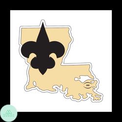 New Orleans Saints Map svg