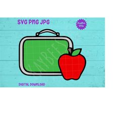 Lunch Box SVG PNG Jpg Clipart Digital Cut File Download for Cricut Silhouette Sublimation Printable Art - Personal Use O