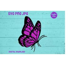 Purple Butterfly SVG PNG JPG Clipart Digital Cut File Download for Cricut Silhouette Sublimation Printable Art - Persona