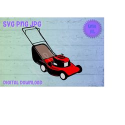 Lawnmower SVG PNG JPG Clipart Digital Cut File Download for Cricut Silhouette Sublimation Printable - Personal Use Only