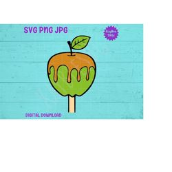 Caramel Apple SVG PNG JPG Clipart Digital Cut File Download for Cricut Silhouette Sublimation Printable Art- Personal Us