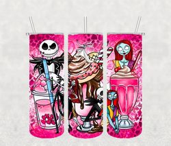 Jack And Sally Png , 3D Tumbler Wrap, Straight Tumbler PNG Design 20oz/ 30oz Tumbler PNG File instant download