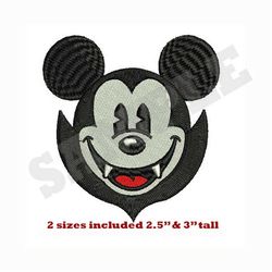 Mickey Mouse Dracula - Machine Embroidery Design
