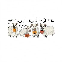Ghost Cows PNG, Halloween Cows Png, Funny Halloween Png, Funny Cow Png, Fall Png, Cow Lover Png, Farm Png, Farmer Png, I