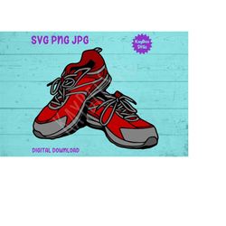 Athletic Running Shoes SVG PNG JPG Clipart Digital Cut File Download for Cricut Silhouette Sublimation Printable Art - P