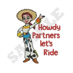 Cowgirl Jessie Machine Embroidery Design