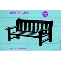 Park Bench SVG PNG JPG Clipart Digital Cut File Download for Cricut Silhouette Sublimation Printable Art - Personal Use