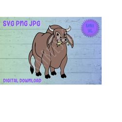 Bull Cow Cattle SVG PNG JPG Clipart Digital Cut File Download for Cricut Silhouette Sublimation Printable Art - Personal