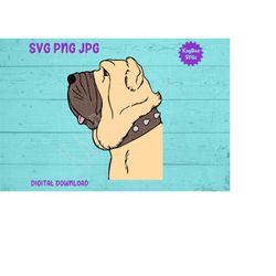 Shar Pei Dog SVG PNG JPG Clipart Digital Cut File Download for Cricut Silhouette Sublimation Printable Art - Personal Us
