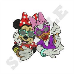 Daisy Duck and Minnie Mouse Machine Embroidery Designs