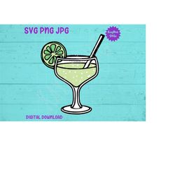 Margarita with Lime SVG PNG JPG Clipart Digital Cut File Download for Cricut Silhouette Sublimation Printable Art - Pers