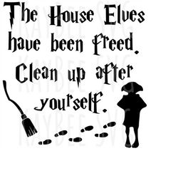 The House Elves Have Been Freed SVG PNG JPG Clipart Digital Cut File Download for Cricut Silhouette - Personal Use Only