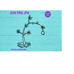 Pathetic Limp Christmas Tree SVG PNG JPG Clipart Digital Cut File Download for Cricut Silhouette Sublimation Printable -