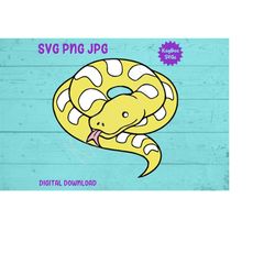 Yellow Boa Constrictor Snake SVG PNG JPG Clipart Digital Cut File Download for Cricut Silhouette Sublimation Printable -