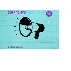 Megaphone SVG PNG JPG Clipart Digital Cut File Download for Cricut Silhouette Sublimation Printable Art - Personal Use O